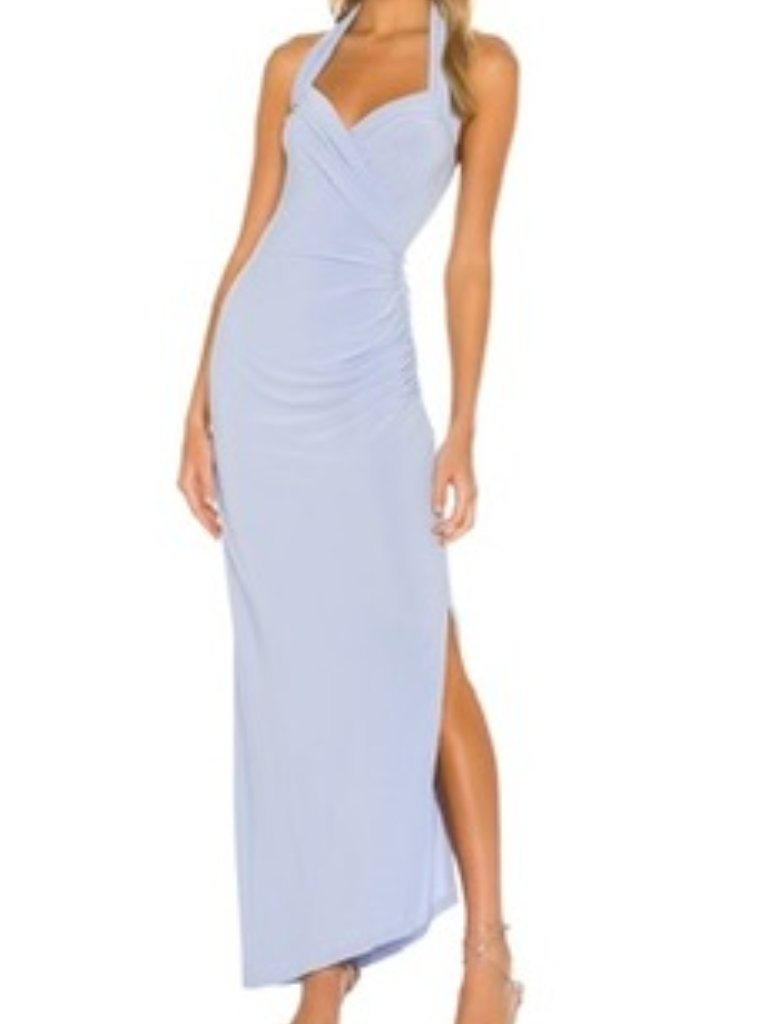 Halter Sweetheart Side Drape Gown Norma Kamali Xs